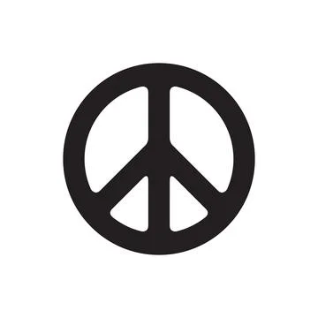 Peace symbol vector icon Stock Illustration