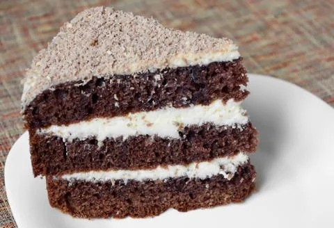 Peace of tasty cake Foto stock