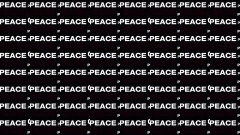 Peace Text 02 Stock Footage 147328852