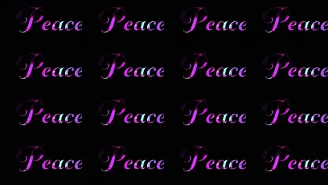 Peace Text 04 Stock Footage 148135713