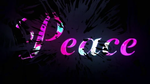 Peace Text 05 Stock Footage 149059791