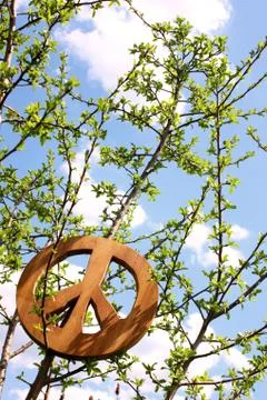 Peace tree Stock Photos
