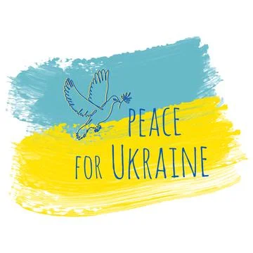 Peace for Ukraine Stock Illustration