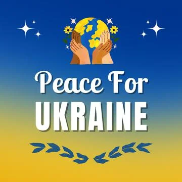 Peace For Ukraine Stock Illustration