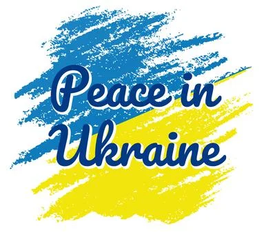 Peace in Ukraine. Stock Illustration