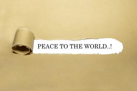 Peace to the world Stock Photos