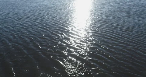 Peaceful and relaxing static view of water and sun reflection 스톡 동영상 100615379