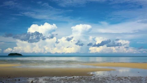 Peaceful Beach at Chang Island Thailand Stock Footage