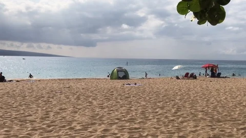 Peaceful beach Stock Footage 91797397