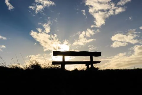 Peaceful Bench Stock Photos
