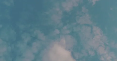 Peaceful blue sky and clouds Stock Footage 185629036