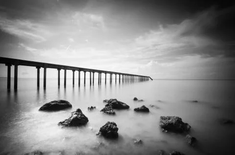 The Peaceful bridge Foto stock