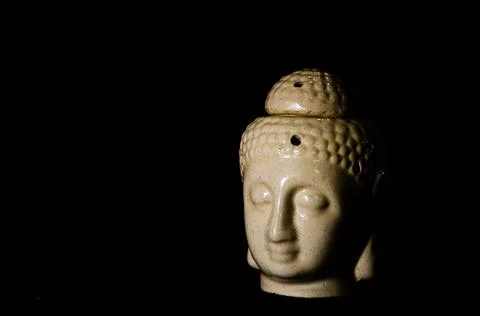 Peaceful Buddha lamp and diffuser for home 写真素材
