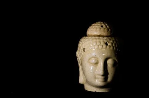 Peaceful Buddha lamp and diffuser for home Stock Photos