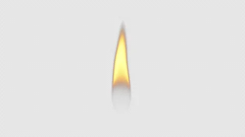 Peaceful Candle with a Steady Flame position on Alpha Background. Stock-Footage 292487788