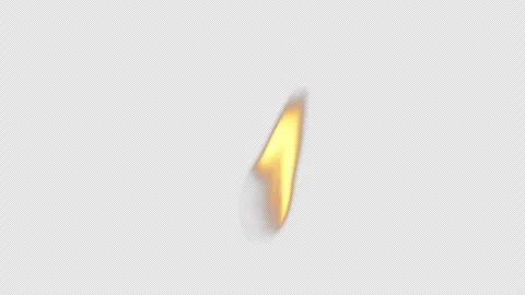 Peaceful Candle Swaying Gently in Loop with Alpha Background. Stock-Footage 292487933