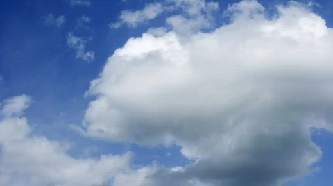 Peaceful clouds time lapse Stock Footage 739549