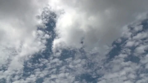 Peaceful cloudy sky timelapse Stock Footage 74093489