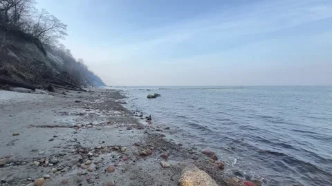 Peaceful Coastline Where Elements Meet Concept of Balance and Harmony Video stock 320949518