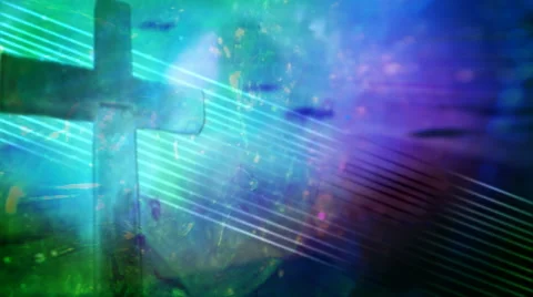 Peaceful Cross Stock Footage 50761670