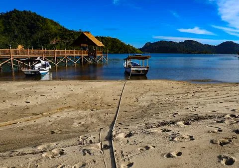 Peaceful Dockside Scene Stock-Fotos