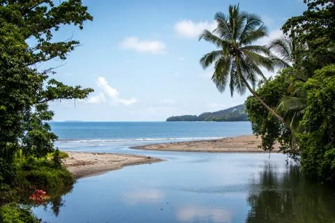 A peaceful lagoon in Papua New Guinea Stock Photos