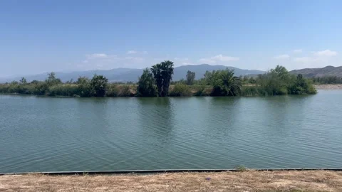Peaceful Lake at Prado Park Stock Footage 243753982