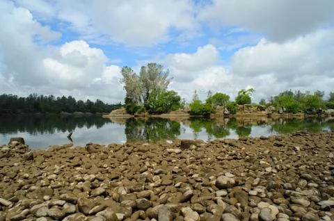 Peaceful lake reflection Stock-Fotos