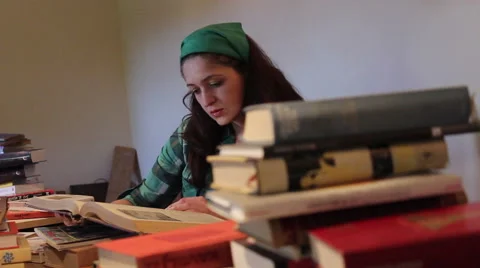 Peaceful learning Stock Footage 46668155