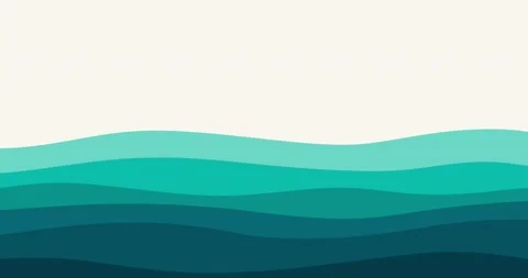 Peaceful looping animation of ocean waves Stock Footage 164651150
