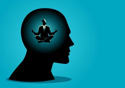 Peaceful Mind Stock Illustration