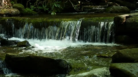 Peaceful mountain stream in North Georgia Mountains 03 Stock Footage 38604635