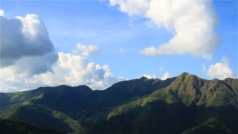 Peaceful mountains landscape Stock Footage 284975123