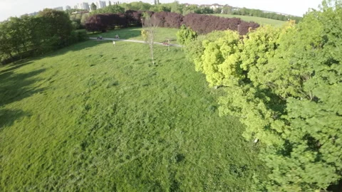 A Peaceful Park with a Network of Paved Pathways Video stock 276654032