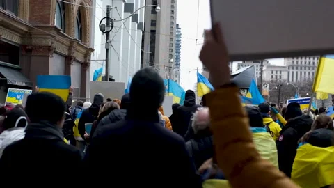Peaceful protest, march. Stock Footage 176049547