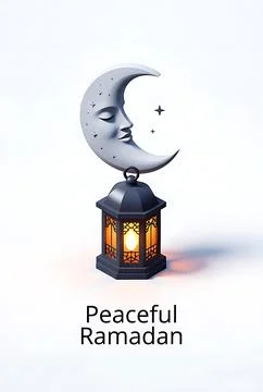 Peaceful ramadan Stock Illustration