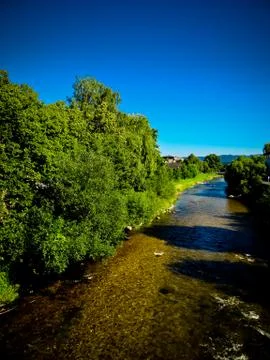 Peaceful river bed Stock Photos