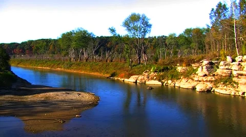 Peaceful River Stock Footage 905151
