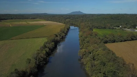 Peaceful river Stock Footage 88735793