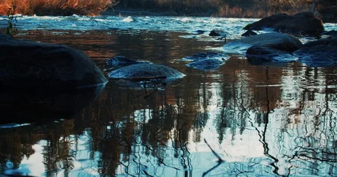 Peaceful River Video stock 122055727