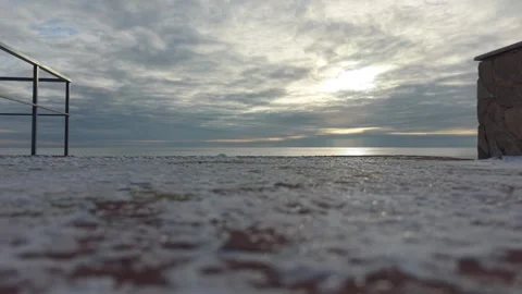 Peaceful Sea Edge Pattern Stock Footage 328282155