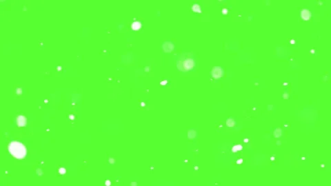 Peaceful Snow Falling on Green Screen Background, Winter Overlay Stock Footage 313600314