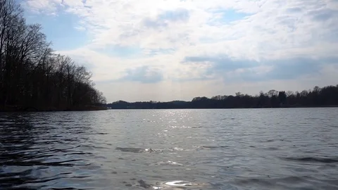 Peaceful spring day by the lake Video stock 106783822