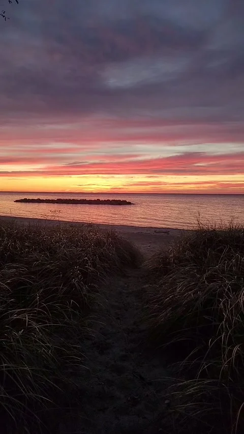 Peaceful Sunset Video stock 261499060