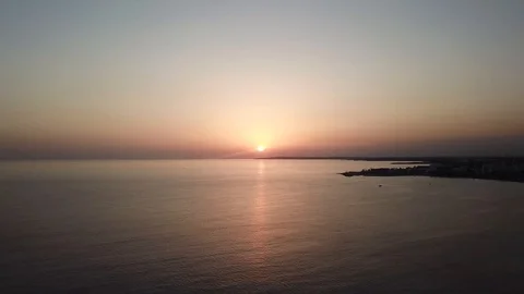 Peaceful sunset on the ocean Stock Footage 85738060