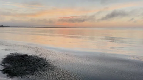 A peaceful sunset scene over Cuba’s calm waters Stock Footage 312897153