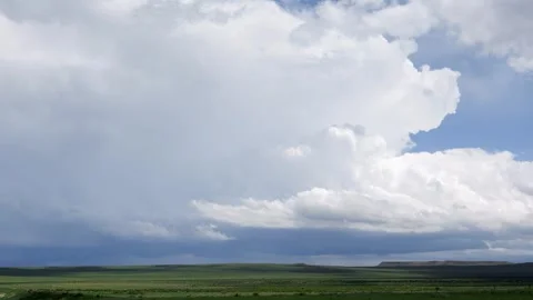 Peaceful Sunset Storm with Lightning Strikes Stock Footage 295187271
