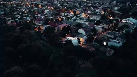 Peaceful town deonw view Stock Footage 287459977