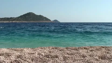 Peaceful view from Kaputas beach Stock Footage 10724205