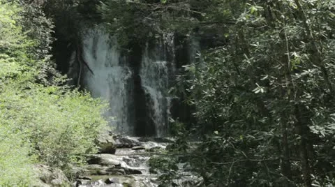 Peaceful Waterfall Stock Footage 12414553